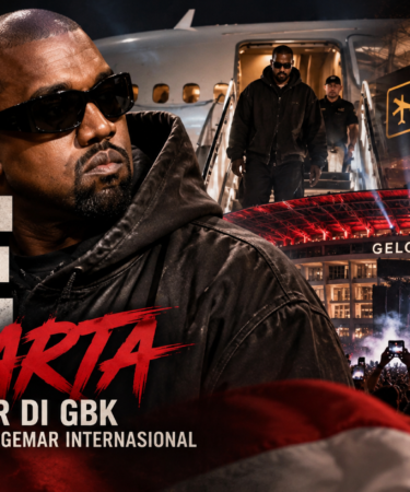 Ilustrasi Ye atau Kanye West menjelang konser di Stadion Utama Gelora Bung Karno Jakarta pada 24 Oktober 2026